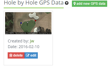 GPS Course Hole Data – Golf Tracking Phone App